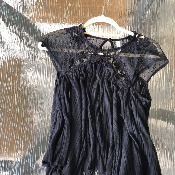 Free People | Lace Accent Swing Tank - Picture 3 of 7